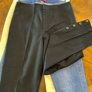 CLUB MONACO cotton blend pants accented with vertical cuff buttons (4)